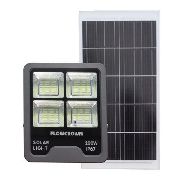 Flowcrown 200W Solar Flood Light